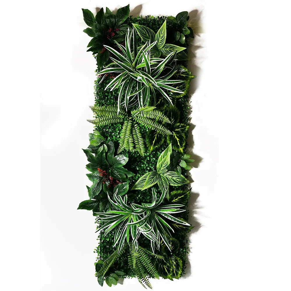 panneau mural pelouse artificielle plante décorative jardin intérieur extérieur décoration murale fleurs vertes artificielles