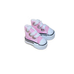 chaussures sport miniatures toile coton classiques baskets couleurs variées opaques enfants accessoires poupées