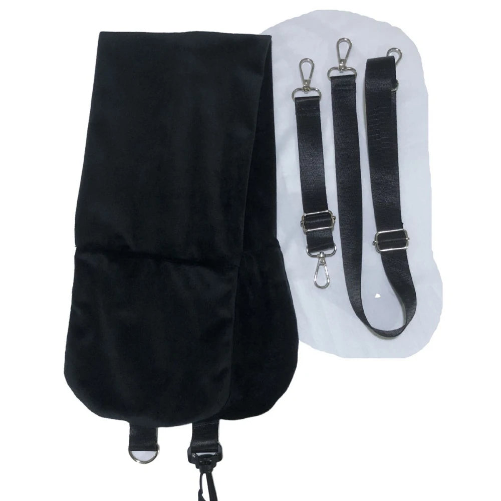 oreiller voyage velours rose pâle confortable épaulières ajustables sac dos portable compressible coton polyester