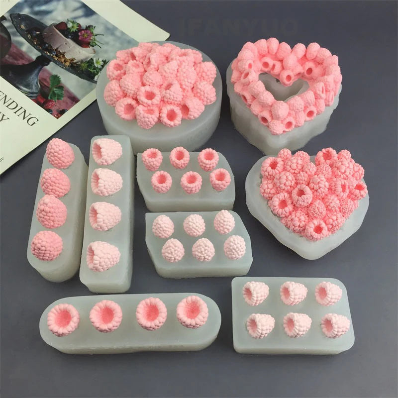 moules gâteaux silicone framboise cœur deco moderne cuisine desserts transparents respectueux environnement