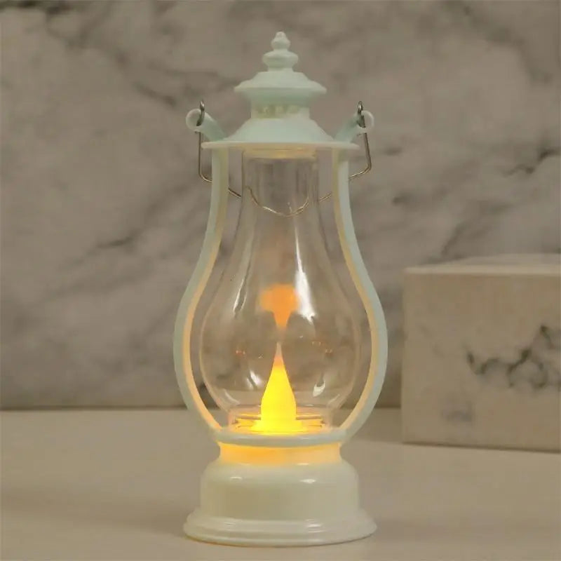 lanterne décorative rouge doré transparente effet vieilli vintage camping mariage