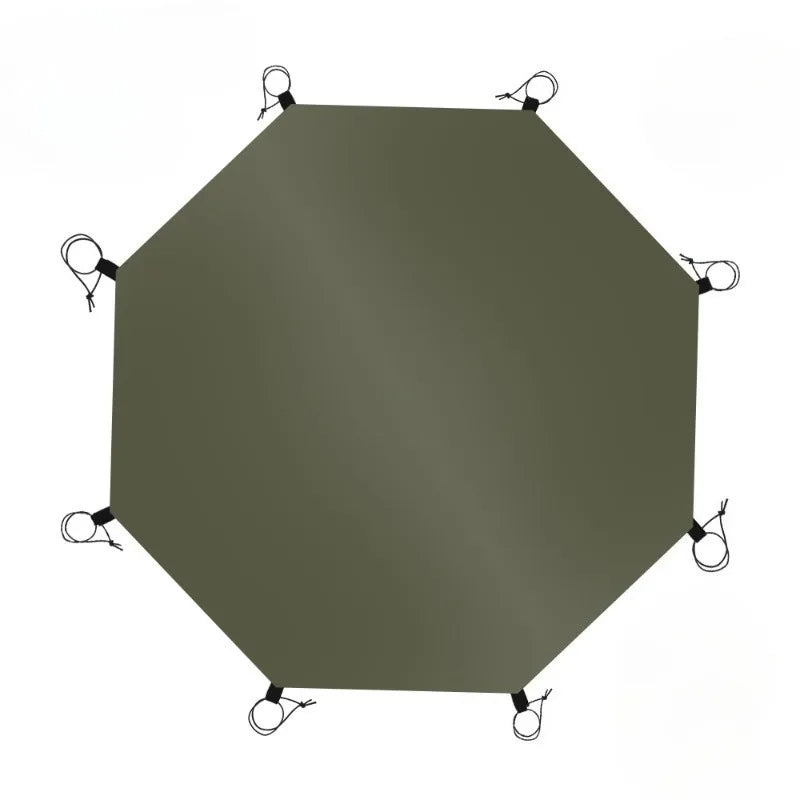 tapis sol imperméable tente camping uni vert olive moderne plage sable