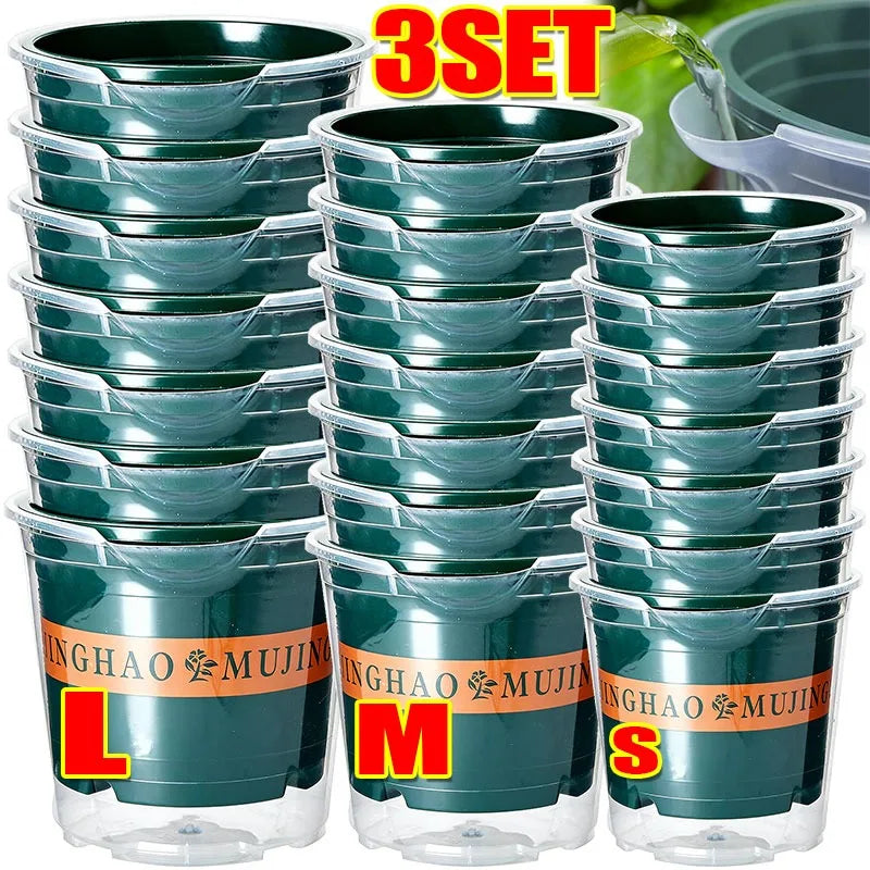 pots fleurs auto arrosants plantes vertes intérieur facile remplissage eau protection racines moderne opaques