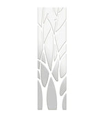 sticker mural acrylique branches stylisées moderne minimaliste blanc gris doré