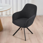 housse chaise moderne rayées gris clair élastique maison restaurantversible