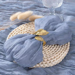 serviettes table pliées moderne vert bleu clair beige 20 pouces 20 pouces réutilisables texture