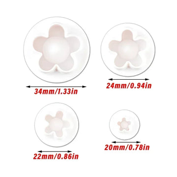 décoration pâtisserie fleurs motifs pétales lisses mignon lilas rose orange jaune blancOpaque