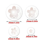 décoration pâtisserie fleurs motifs pétales lisses mignon lilas rose orange jaune blancOpaque
