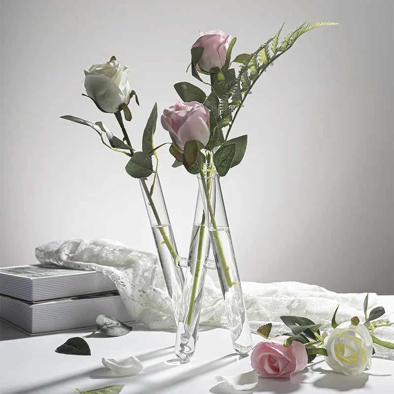 vases transparents modernes décoration intérieure floral arrangement plantes contemporains