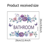 autocollant mural fleurs papillons art floral violet bleu rose vert pvc adhésif salon chambre