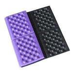 tapis sol pliable imperméable mousse pu xpe perforé orange vert bleu violet moderne camping