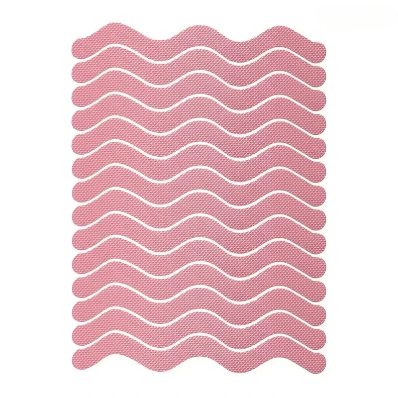 tapis bain antidérapant moderne adhésif blanc rayures horizontales respectueux environnement salle bain