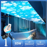 projecteur effets lumineux nuages bleu blanc moderne télécommandeextérieur led ip65 aluminium