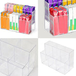 organisateur boissons transparent moderne stockage sacs verres jus oranges minimaliste