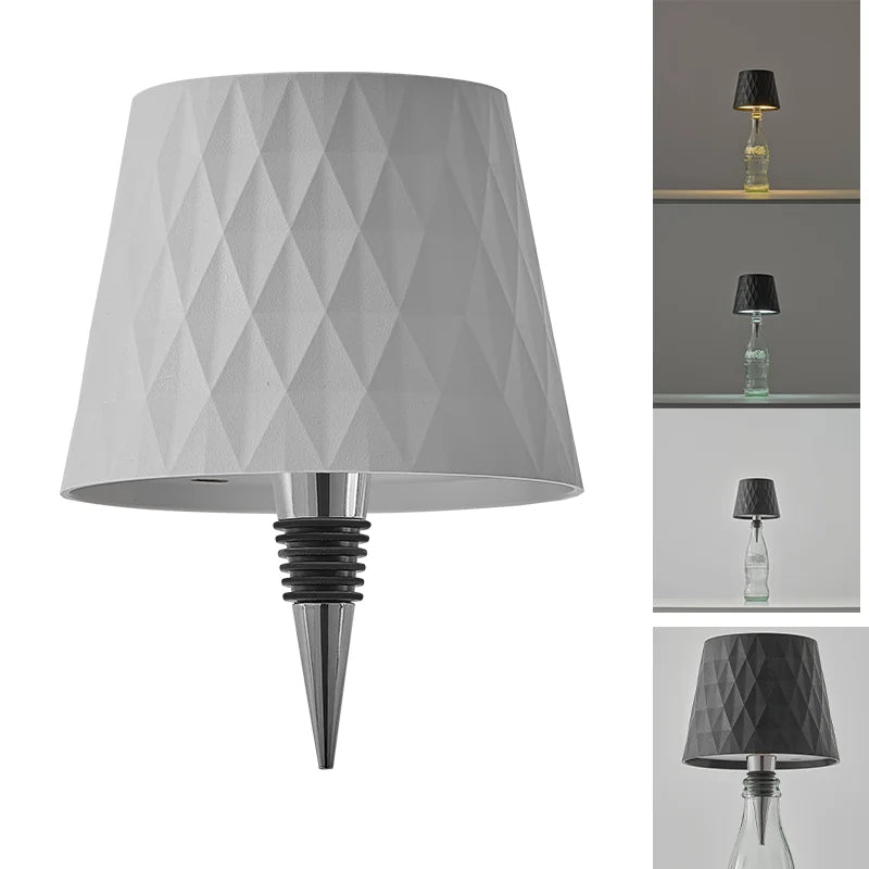lampe table led sans fil commande tactile trois couleurs ambiance restaurant chambre cadeau moderne