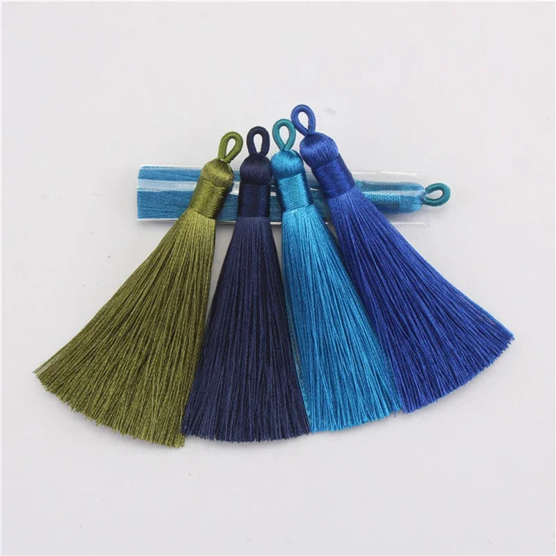 lot pompons décoratifs anneau métallique rideaux accessoires textile
