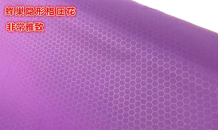 tissu imperméable polyester violet bleu gris moderne motif hexagonal résistance déchirure eyelets bricolage