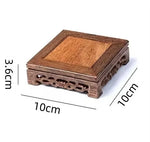 support circulaire bois texture naturelle vintage marron clair sculpté décoration maison présentoir artisanal industrial