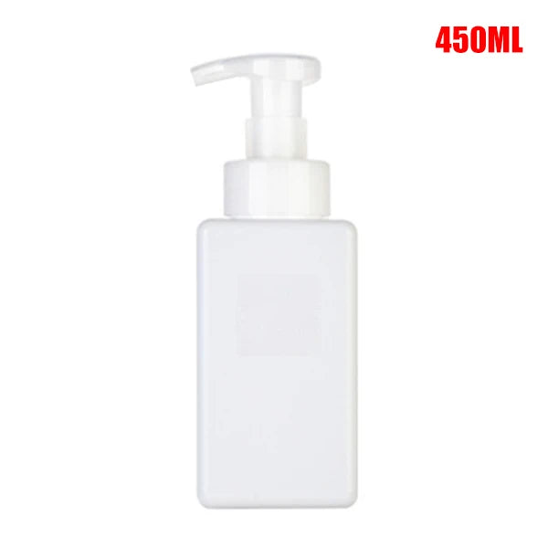 flacon savon liquide 450ml vert foncé contemporain pompe rechargeable bouteille salle bain mousse blanche