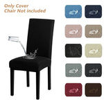 housse chaise moderne élasthanne polyester waterproof noir élastique transformation chaise ancienne neuve