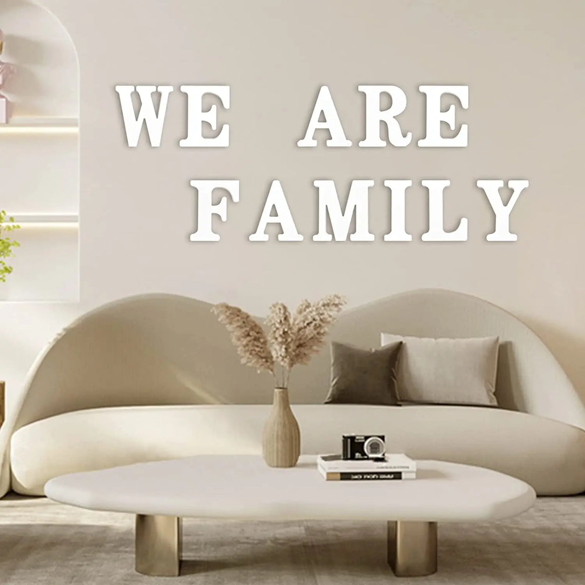 lettres decoratives bois blanc simples classiques decoration murale