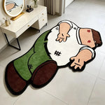 tapis dessin animé personnages adolescents chambre salon antidérapant facile entretien polyesters