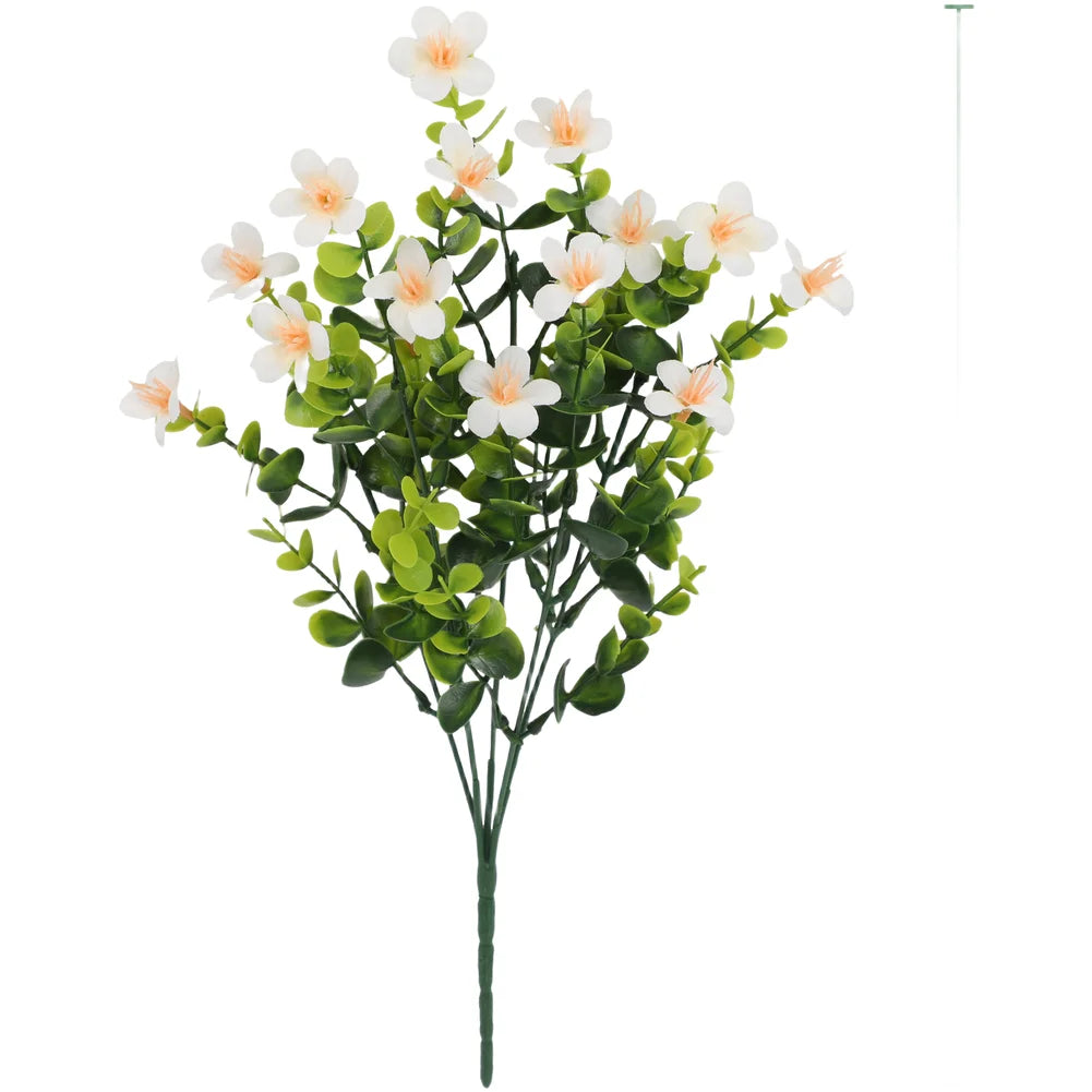 décoration mariage feuilles eucalyptus artificielles fleurs simples intérieur blanc rose rouge moderne