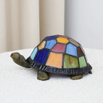 lampe poser tortue verre coloré multicolore art deco chambre enfant