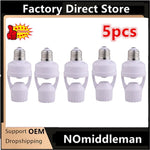 adaptateur prise e27 detecteur mouvement pir blanc moderne pratique led 30w interrupteur auto