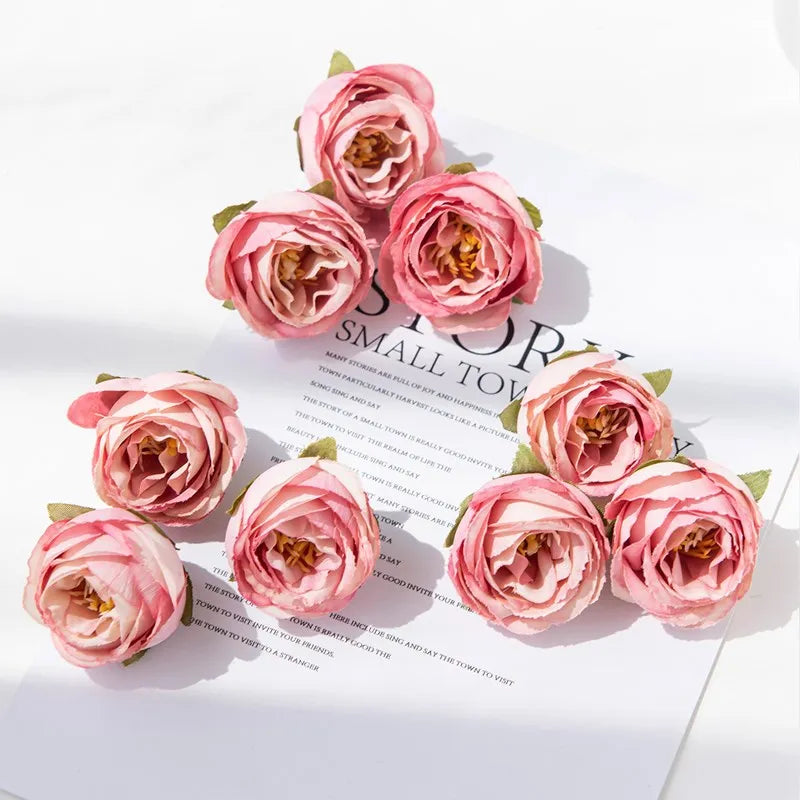 décoration intérieure fleurs artificielles roses délicates variées couleurs réaliste maison chambre table événements