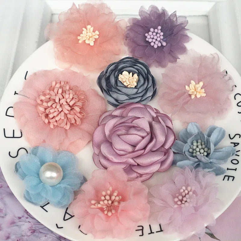 décoration intérieure fleurs artificielles violet bleu gris rose tissu romantique occasion mariage anniversaire