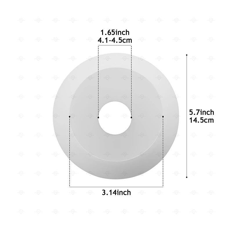 abat jour boule verre blanc moderne opacité anneaux e26 e27 10cm 12cm 14cm 15cm