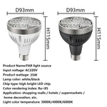 projecteurs led blanc noir moderne 2700k 6500k e27 étoupe aluminium pvc