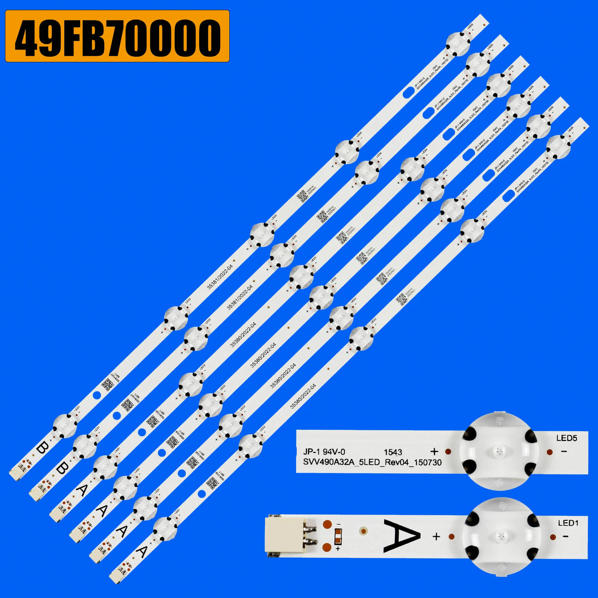bande rétro éclairage led blanc points noirs moderne tv 30 pcs