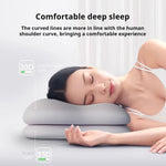 oreiller ergonomique mousse mémoire forme polyester gris clair moderne support cou lit catégorisation mémoire