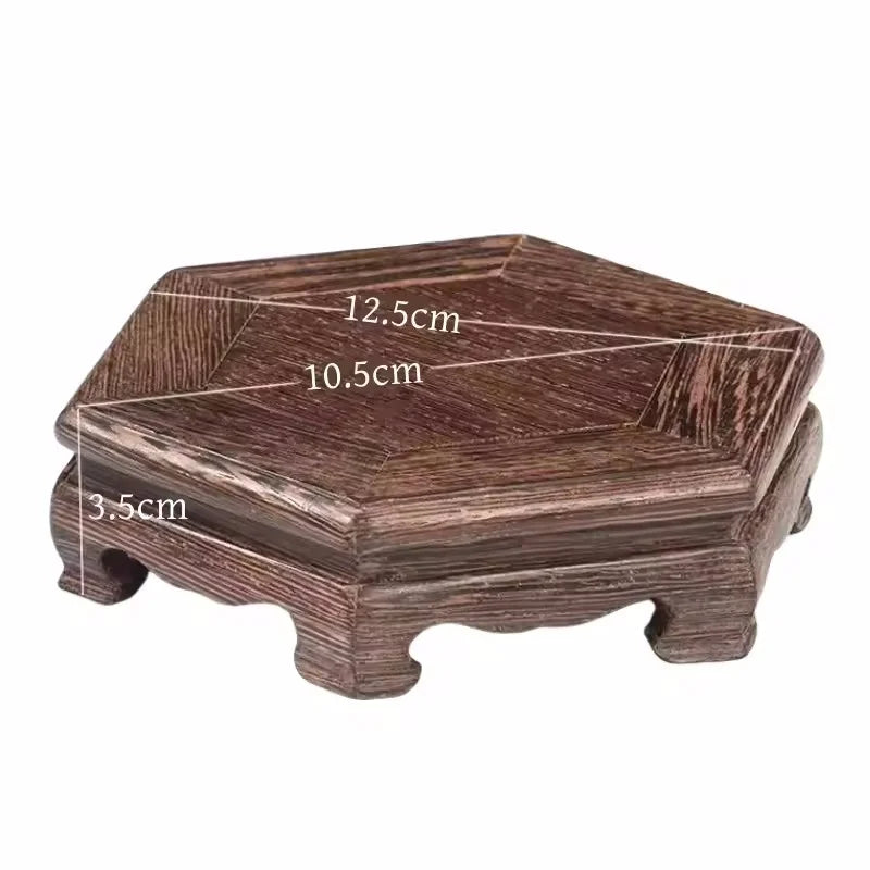 support plante bois traditionnel vase bleu blanc ombre chinoise classiqueDecorationJardinFleursPotSorți seulement titre selon votre