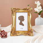 cadre photo vintage rococó floral relief rose or élégant maison