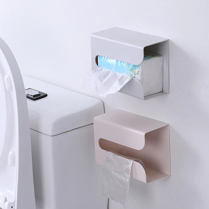 boîte mouchoirs murale adhésive blanc moderne distributeur savon liquide minimaliste