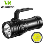 torche rechargeable plongée 20000lm 20w 600m portée alliage aluminium led professionnel robuste