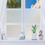 film fenêtre blanc froissé adhésif opaque moderne isolation thermique PVC dimension
