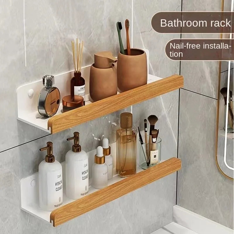 étagère murale bois blanc moderne rangement salle bain efficace anti humidité résistante corrosion minimaliste