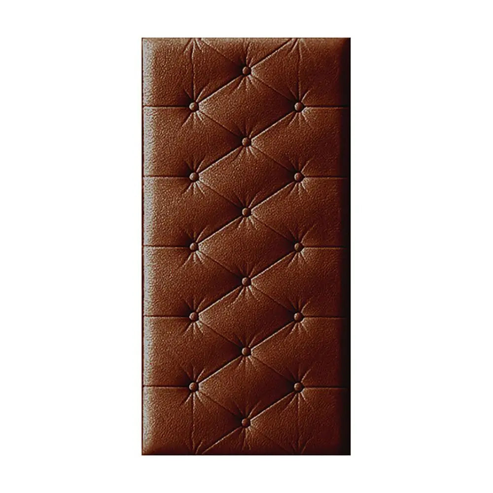 panneaux muraux décoratifs autocollants motif capitonné moderne marron blanc vert rose jaune bleu ciel
