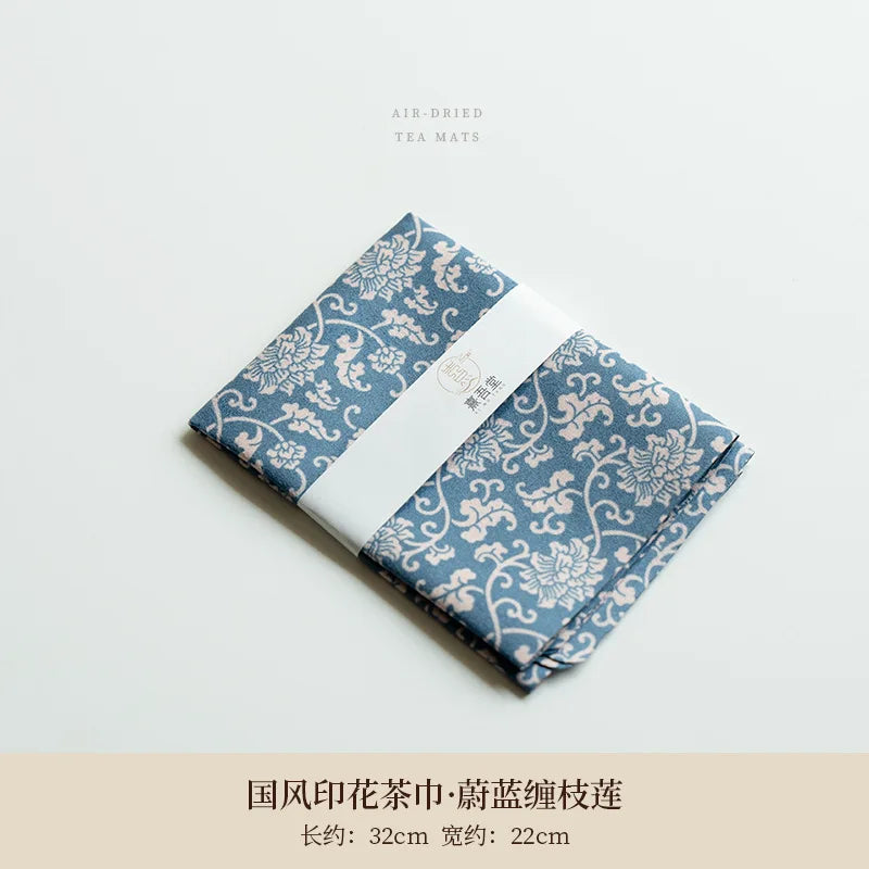 serviettes table floral classiques beige bleu marine gris clair 10x10cm 15x15cm 20x20cm