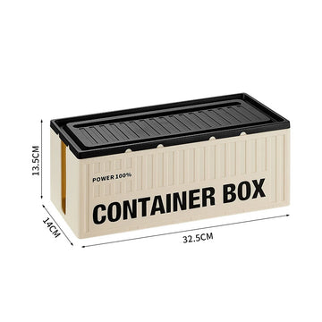 boîte rangement contemporaine beige clair rayures verticales opacité chargeur smartphone lunettes tablette