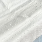 tissu coton noir blanc rose clair motif points rond opacité texturé décoration textile maison