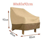 housse chaise haute moderne beige uni imperméable anti poussière polyester tissu poignées renforcées