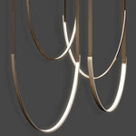 suspension lumineuse contemporaine or blanc minimaliste ans garantie(touches) 15 30m²