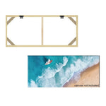 Cadre mural bois naturel moderne clips 20x40cm 25x55cm 30x60cm 35x75cm 40x80cm 45x95cm 50x100cm 55x115cm