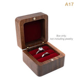 boîtes bijoux bois foncé coffret rangement classique coussin intérieur vis anneaux emballage présentation mariage