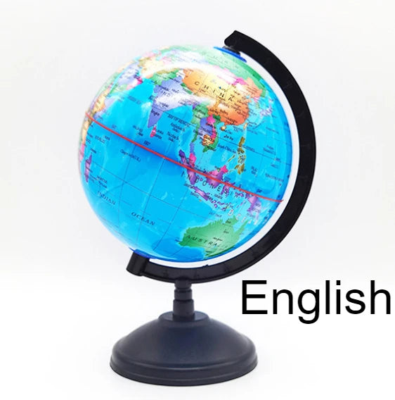 globe terrestre rotatif éducatif support décoration apprentissage carte géographique